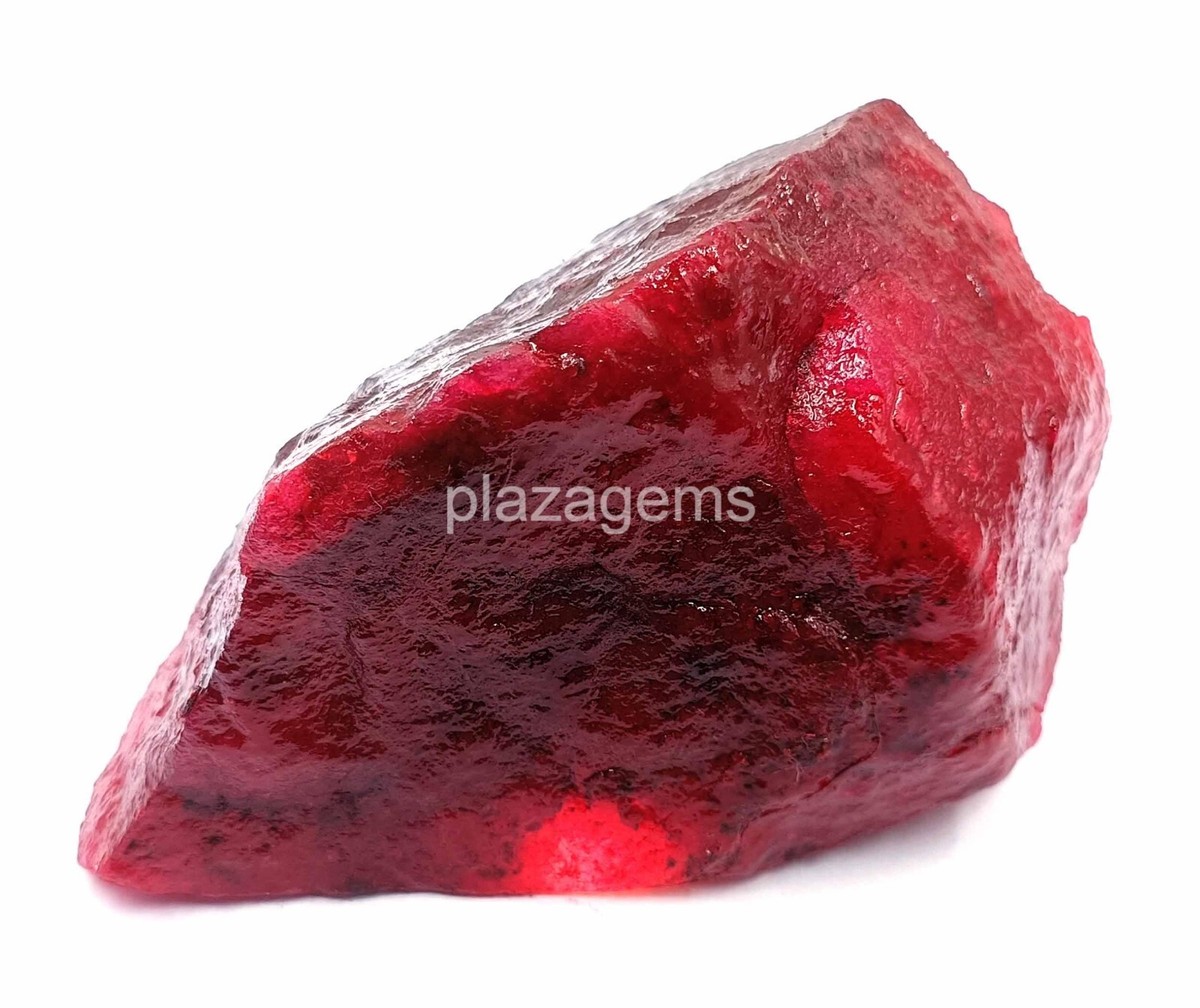 Ruby Dyed 664 Ct Red Ruby Natural EGL Certified Uncut Rough Loose