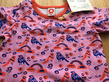 BNWT Scandinavian Katvig Bird print LS top size 80cm