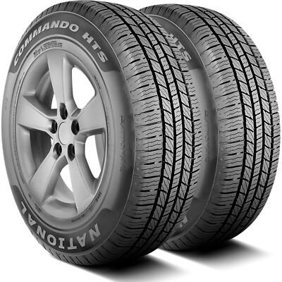 2 Tires 235/70R16 National Commando HTS AS A/S All Season 106T
