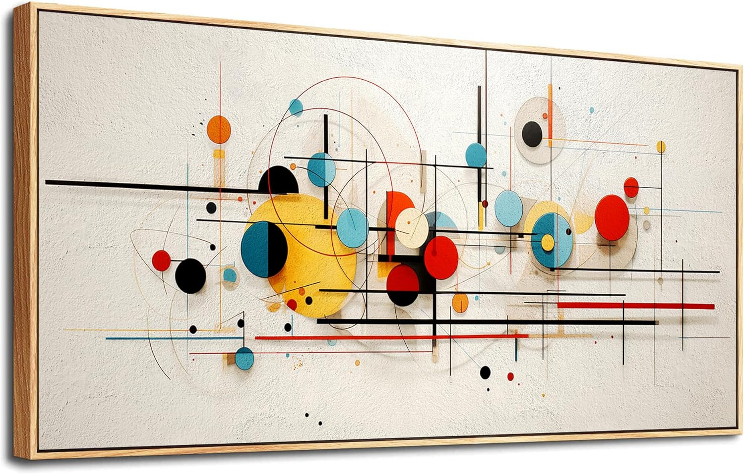 Large Wood Framed Wall Art for Living Room or Bedroom Modern Decor-image