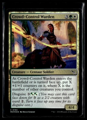 2024 MTG MKM Crowd-Control Warden C Foil Creature #193