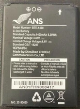 New OEM Original Genuine ANS F30 4G LTE BTE-1400 Flip Phone Battery 1400mAh