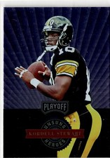 1996 Playoff Football #28 Kordell Stewart Unsung Heroes Insert Steelers