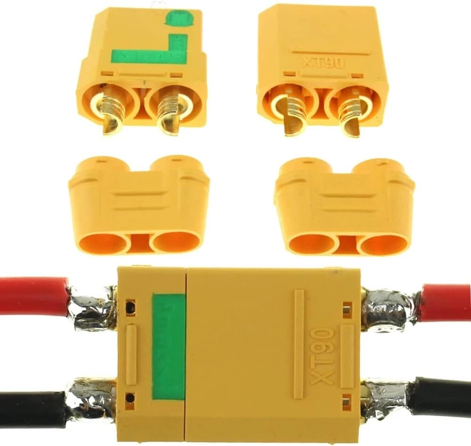 10 pairs Amass XT90-S 90A Anti Spark 4.5mm Connector Plug Upgrade XT90 XT90S - Image 3 of 4