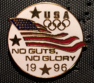 1996 Atlanta Olympic Rings Commemorative Pin Summer XXVI Olympiad USA 96 US Team