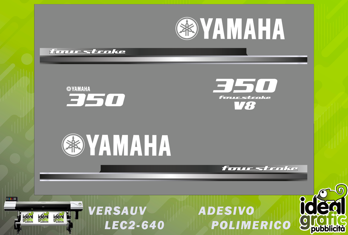 Adesivi Sostitutivi Per Yamaha 40CV Fourstroke - Bianco, Stampa Di Alta Qualità, Made In Italy - Foto 8