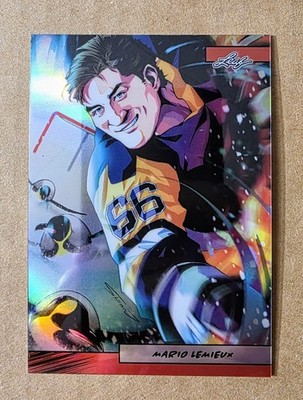 2024 Leaf Anime Nation Series 2 Mario Lemieux AN2B-12 Red 10/25 Penguins