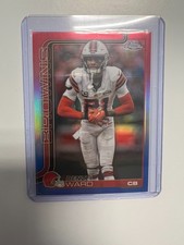 2025 Topps Chrome - Denzel Ward #74 Red White Blue Refractor