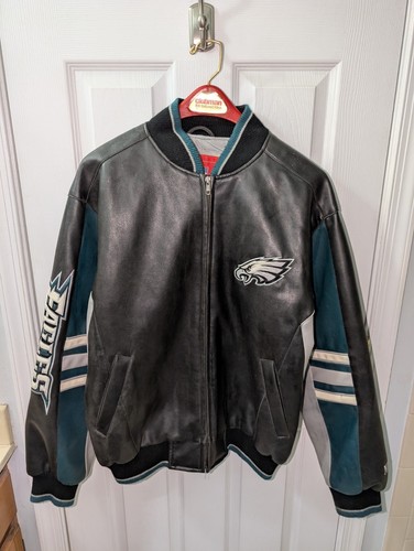 Philadelphia Eagles Leather Jacket Men's Size Medium NFL - Picture 1 of 12