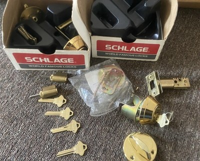 2 Schlage B660P deadbolts  with primus high security cylinder