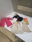 Vintage Barbie Doll Clothing Lot 1960s Velvet Pink Dress & Cape, Black Velvet
