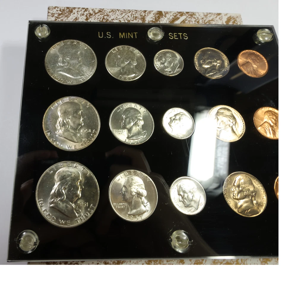 1951 P D S Complete US Mint BU UNC Uncirculated Silver 15 Coin Set #57767G - Image 2 of 4