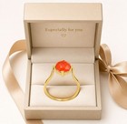 GENUINE 3.25 Cts PADPARADSCHA SAPPHIRE RING 10K SOLID GOLD - Free Appraisal -NWT — photo 6