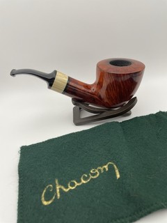 022 / Pfeife Chacom Goliath pipe pipa Tabakpfeife Beraucht Beutel