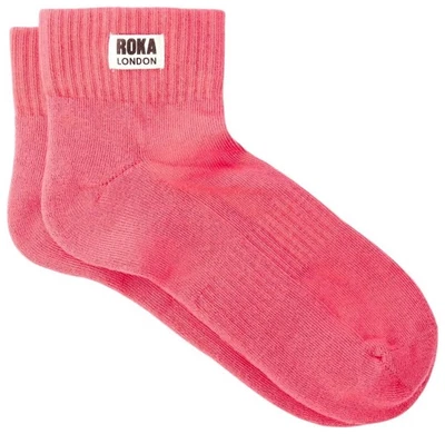 Roka Aux femmes Wembley Coton Chaussettes - Rose - Photo 1/3