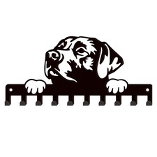 Labrador Dog Metal Key Hooks with 10-Hooks Key Hanger Coat Hooks Decor Holder...
