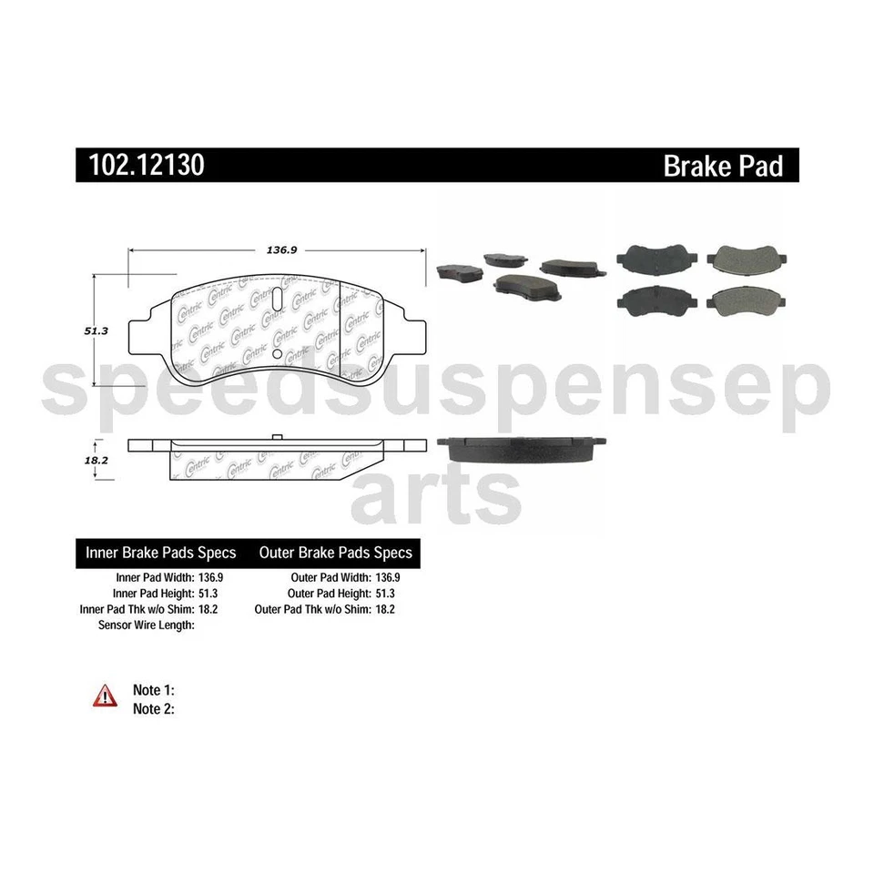 Front Brake Pads Set Brake Rotors Fits Peugeot 301 1.6L - Image 2 of 4