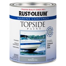 Rust-oleum Available 207005 Marine Topside Enamel Paint Battleship Gray