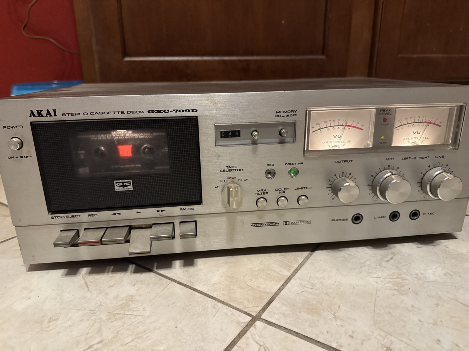 Akai GXC-709D Stereo Cassette Deck Player Working