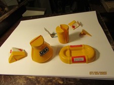 Vintage 1960s Space Playset Space Capsule Recovery Fuel Barrel Lifecraft Mfgr  