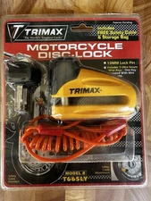 Trimax T665LY Motorcycle Disc Lock. Brand New.