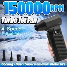 Electric Air Duster 150000RPM Turbo Fan Porta...
