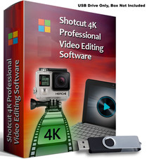Shotcut Professional Video Editing Software Program-HD-4K Movie for Windows USB