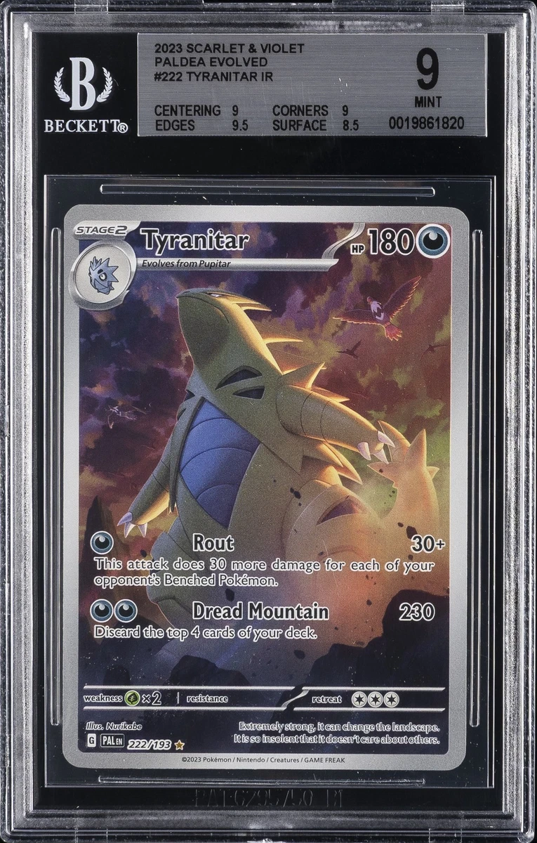 Pokémon TCG Beckett Grading Services (BGS) Rare Grade 9 Individual