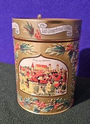Lambertz Iced Gingerbread Cookies Musical Tin
