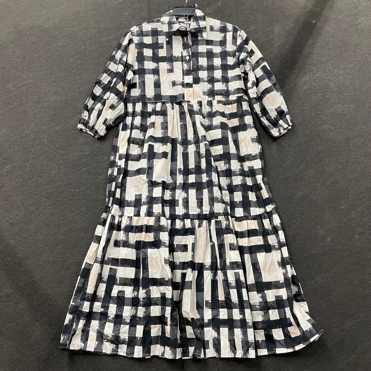 bettina tiered shirt dress Maeve 100% Cotton Midi Shirtdress oursouthernhome on LTK