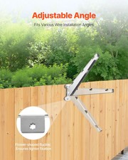 Barbed Wire Arm, 10 Packs 12.2 in Fence Post Extender, Flat or Surface Mounted,