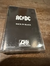 AC/DC Back in Black Cassette Rock Hard Rock Album Atlantic 1980