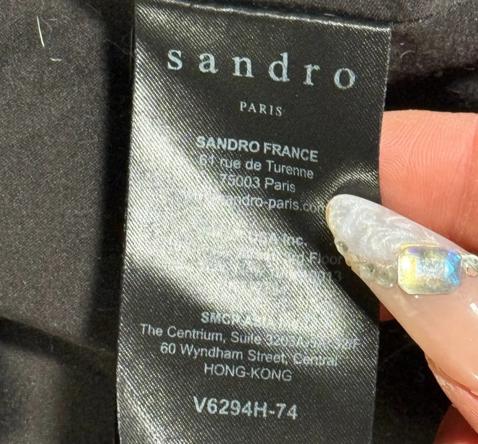 Authentic Vintage Sandro real Rabbit Fur Coat with Hood - Bild 4 von 4