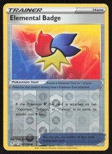 Pokemon Elemental Badge U 147/203 SWSH07: Evolving Skies Reverse Holofoil NM