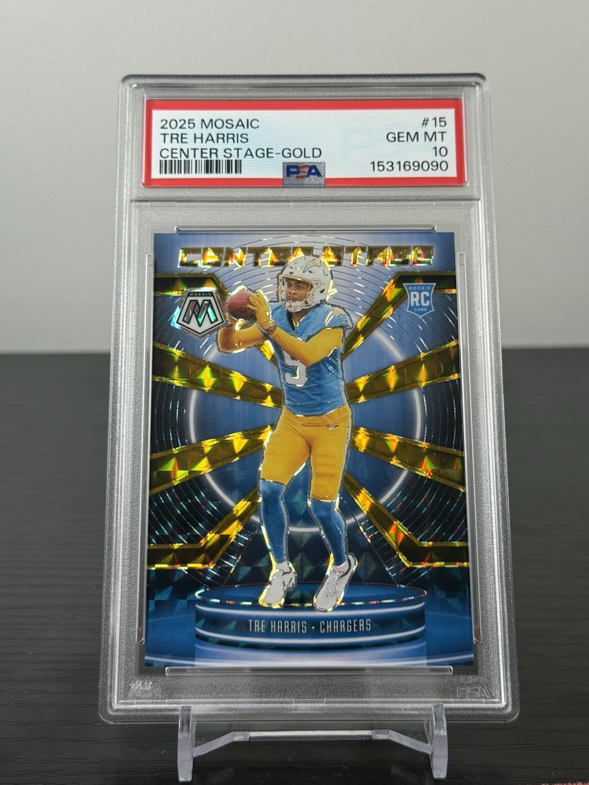 Tre Harris Panini Mosaic Center Stage #15 Gold