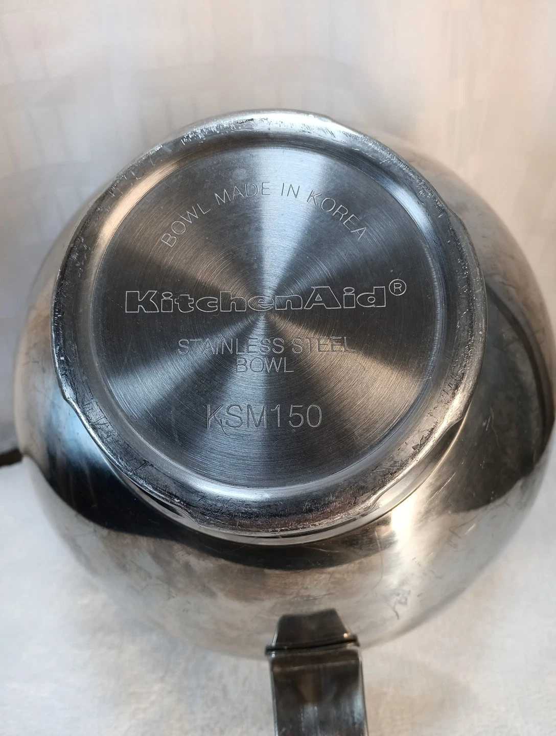 KitchenAid Mixer KSM150 Stainless Steel 5 Qt Mixing Bowl Handle Bowl Only