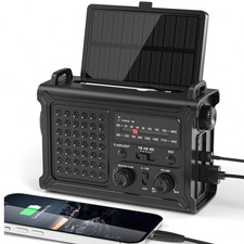 Emergency Weather Radio Portable NOAA Alert Battery Backup 12000mAh Mesqool Led