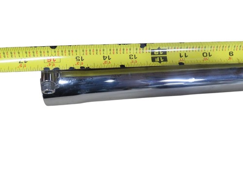 Harley Davidson Exhaust Pipes Slash Cut Chrome Slip on Tips 16" - Picture 5 of 6