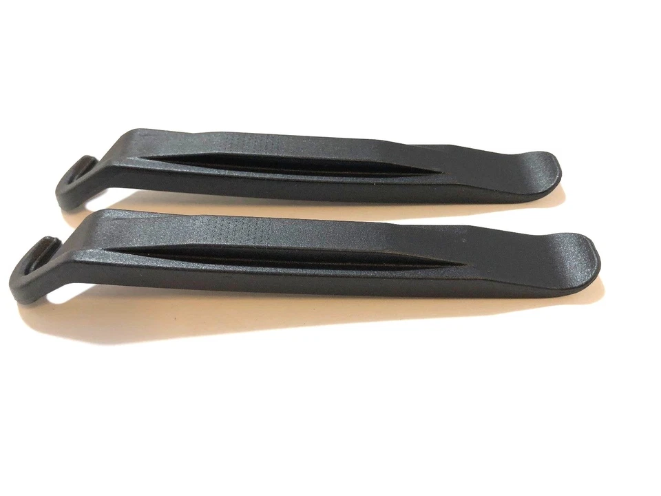 Paquete de 2 (dos) palancas de eliminación de cambio de neumático/tubo de bicicleta - negro Foto 2 de 4