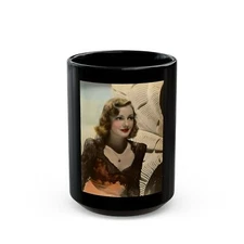 Virginia Grey #45 (Vintage Female Icon) Black Coffee Mug