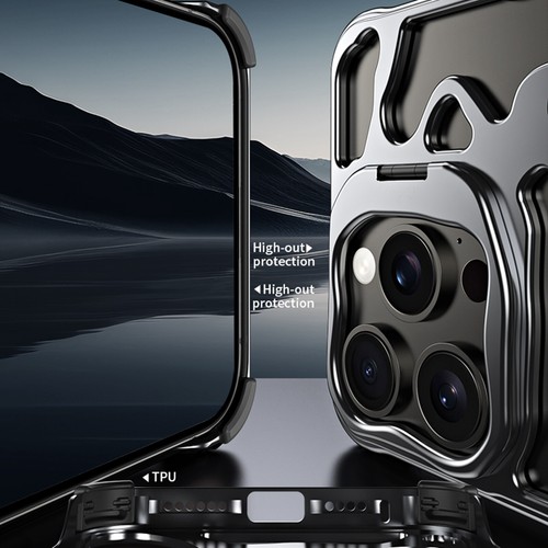 Mag Safe Magnetic Aluminum Alloy Stand Phone Case For iPhone 15/14 Pro Max 15 13 - Picture 9 of 11