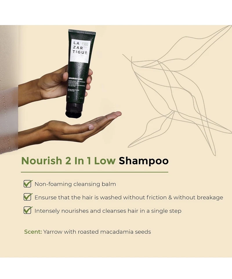 Champú nutritivo 2 en 1 Lazartigue 5,1 oz botánico y vegano | - nuevo sellado. Foto 3 de 4