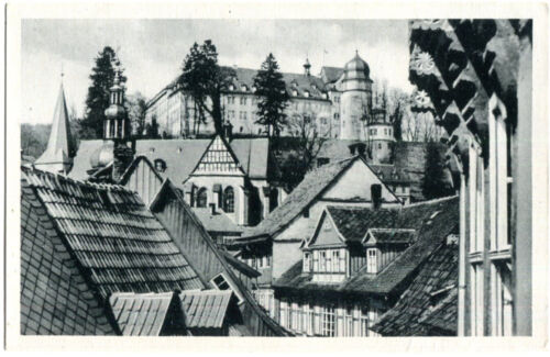 AK STOLBERG /HARZ /SÜDHARZ /Roßla Blick über die Dächer auf das Schloss 30er