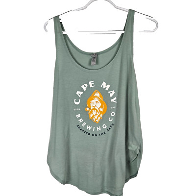 Cape May Brew Co Hoppy Sailor Womens Tank Top Size M Shirt Crafted on Cape Top