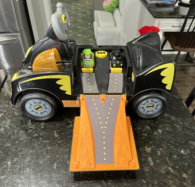 Fisher Price Batman Wheelies Ride On Little People Toy Classic TV Batmobile  DC
