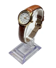 Timex Womens Watch Indiglo WR 30M Date Brown Leather CR 1216 New Battery