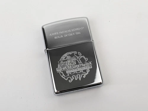 Vtg UNFIRED 1995 Zippo Coca Cola Megamix Connection Limited Edition 842/999
