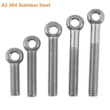 M8 M10 Stainless Steel Machinery Shoulder Lifting Eye Bolt O Ring Head Axle Bolt