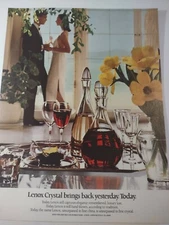 Lenox Crystal Brings Back Yesterday Vintage 1980s Print Ad