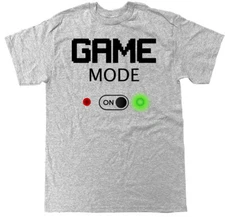 GAME MODE ON Game Headset Video Game Controller Funny Gamer T Shirt